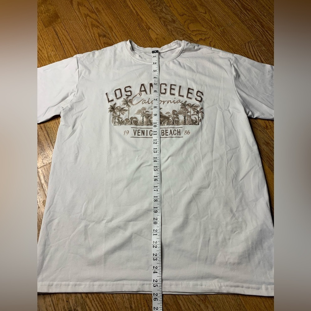 3/$15 SHEIN Retro "Los Angeles California 19 Venice Beach 86" With Palm Trees M - Picture 6 of 9